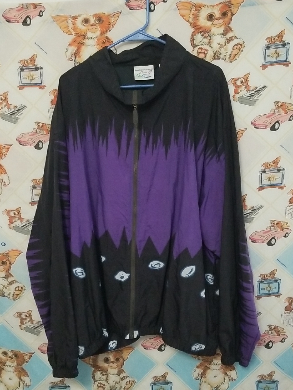 Vintage Reebok Greg Norman 90s Sharktooth Pattern Full Zip Golf Jacket Adult XXL